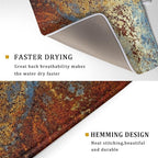 Brown Rust Colorful Metal Rusty Steel Iron Dish Drying Pad 18 x 24 Inch - Image 3
