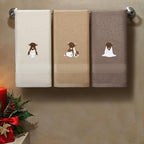 3 Pcs Highland Cow Hand Towels Embroidered Cow Farmhouse Decorative Bath Towels - Image 4