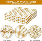 Nialnant 8 Pcs Kitchen Dish Rags, 100% Cotton Kitchen Towels Soft Absorbent - Image 3