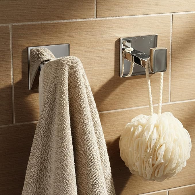 Flybath Square Coat Hook SUS 304 Stainless Steel Towel Robe Door Hooks Wall - Image 9