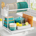 2-Tier Dish Drying Rack by Sakugi