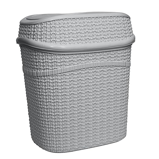 Bath Bliss 9.5 Liter Swing Top Waste Bin Sailor Knot Trash Can | Dimensions: - Image 6