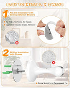 Crosize Magnetic Door Stoppers 6 Pack, Stainless Steel Door Stops - Image 3