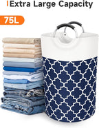 Large Laundry Basket Laundry Hamper Bag Washing Bin Clothes Bag Collapsible Tall - Image 5