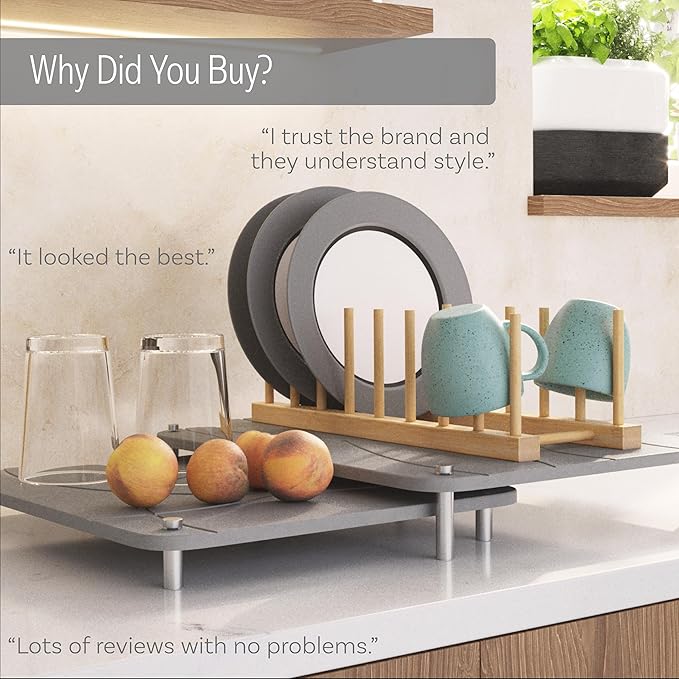 Large Stone Drying Mat for Kitchen Counter | 15.8” x 11.8” Dish Drying Mat - Image 9