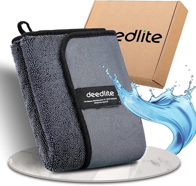 Bath Wipes Shower Cleaning Cloths, Premium Car Drying Towel | Ultra Absorbent by Deedlite