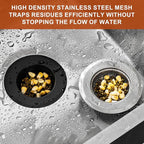 4 Pcs Stainless Steel Mesh Sink Drain Strainer, 4.5" Top / 3" Kitchen Filter - Image 6