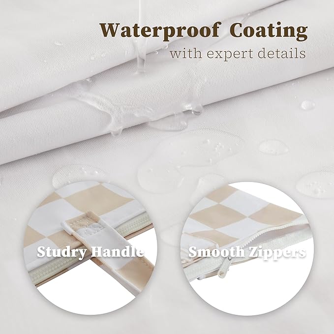 Checkered 2 Pcs Large Travel Laundry Bags - Image 7