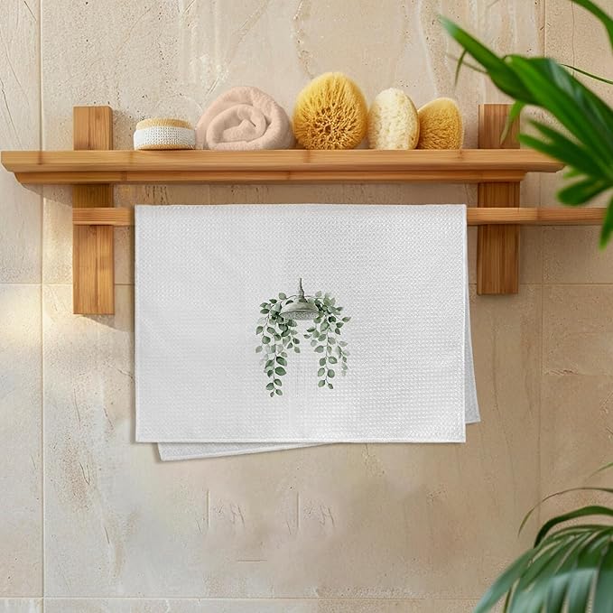 Sage Green Eucalyptus Hand Towels - Image 6