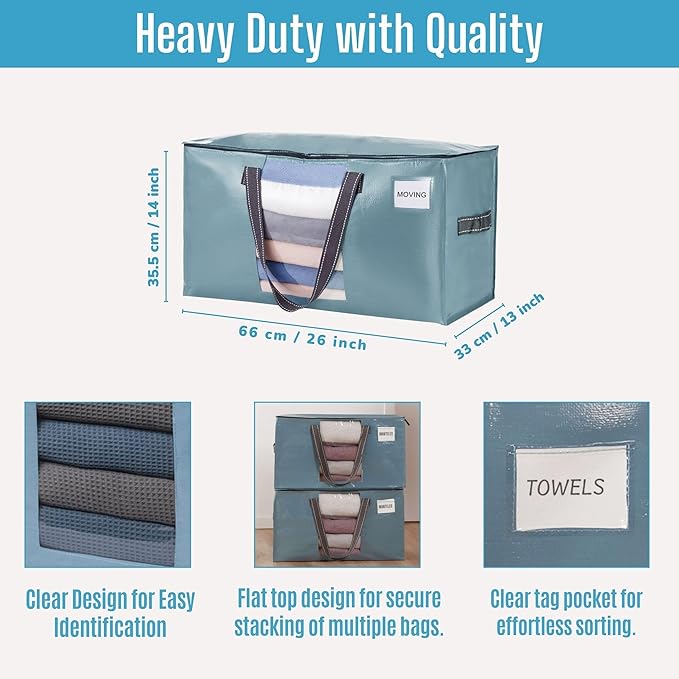 VENO 10 Pack Moving Bags, Comforter and Blanket Storage Bags - Image 5