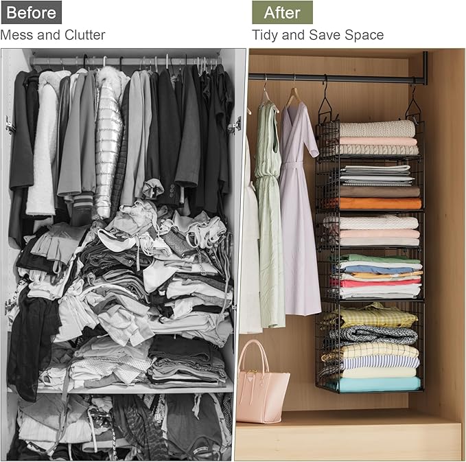 X-cosrack Hanging Closet Organizer and Storage - Image 7