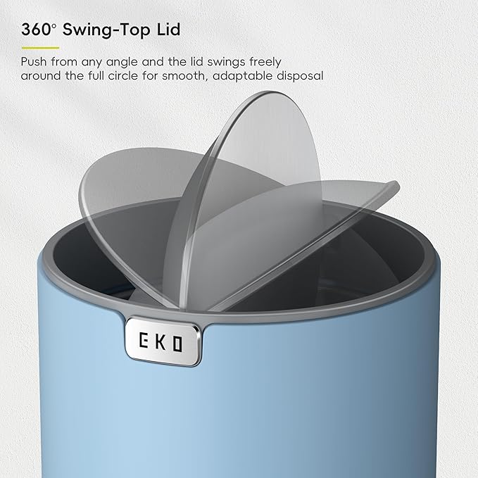 EKO Fandy 0.58 Gal/2.2L Mini Trash Can - Image 4