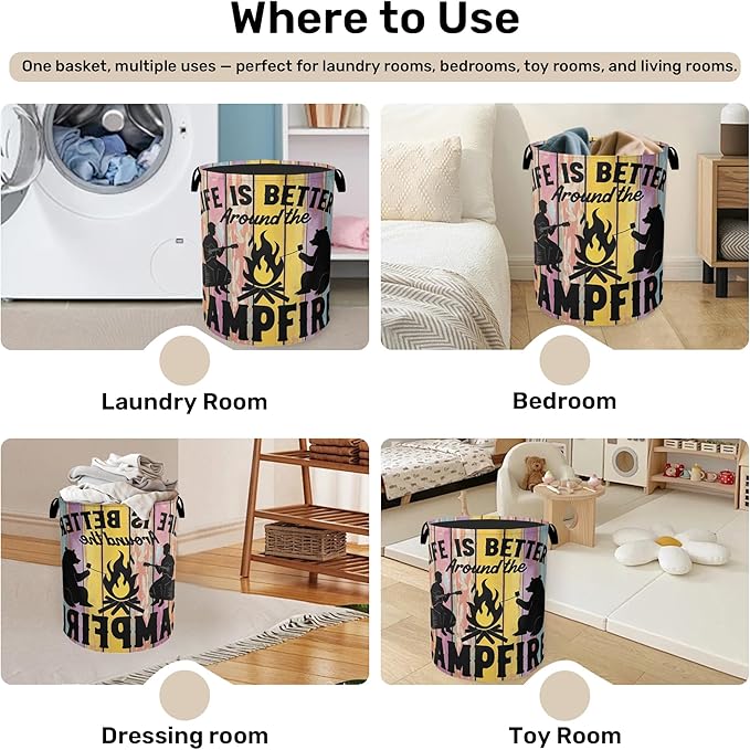 Camping Foldable Laundry Hamper - Image 4