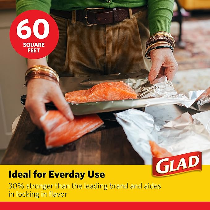 Glad Aluminum Foil, 60 Square Feet | Aluminum Foil - Image 2