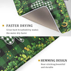St Patrick's Day Green Clover Dish Drying Mat 18 x 24 Inch - Image 3