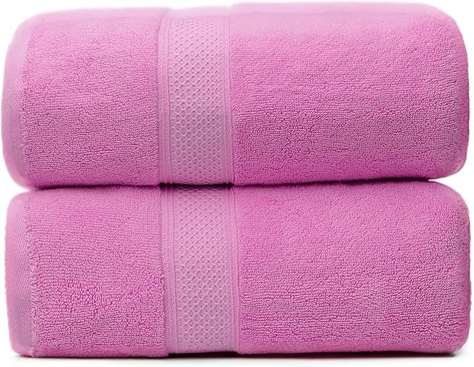 Fluffy Cotton Bath Towels Set650GSM, 2-Piece Set, Thickened and Enlarged by Weierduosi