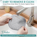 Silicone Square Drain Hair Catcher – 4-in-1 Set Shower Drain Strainer Covers - Image 6
