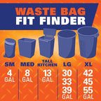 Hefty Ultra Strong 30 Gallon Trash Bags, Large Trash Bags 30 Gallon Size - Image 8