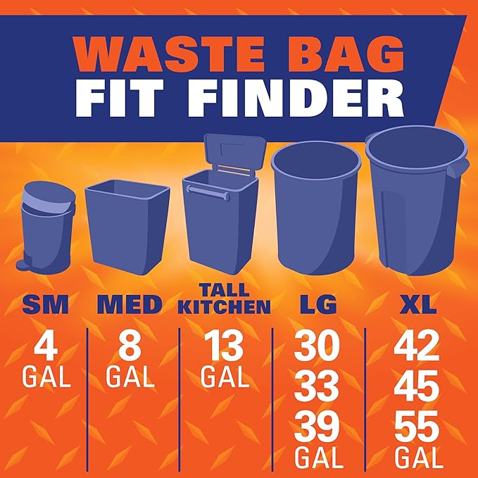 Hefty Ultra Strong Trash Bags, Break Resistant Drawstring Enclosure, Continuous - Image 9