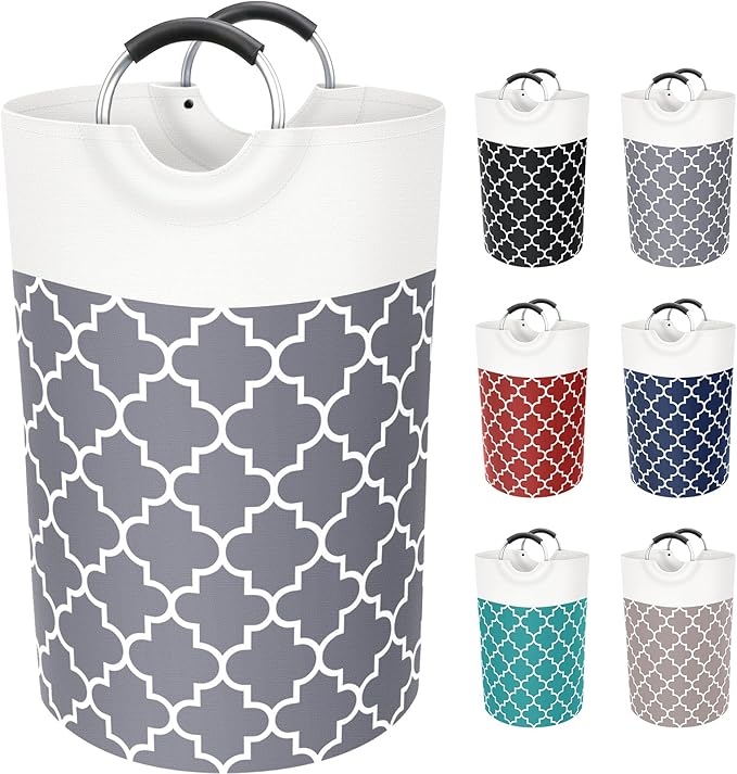 Large Laundry Basket Laundry Hamper Bag Washing Bin Clothes Bag Collapsible Tall by Fabspace