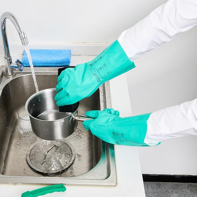 Restaurantware-Clean Tek Professional 15 Mil XXL Cleaning Gloves, 1 Pair Of - Image 6