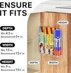 SIMPLE HOUSEWARE Wall Door Mount Kitchen Wrap Organizer Rack - Image 4