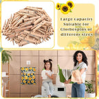 2 Pcs Clothespin Bag with Hanging Hook Waterproof Laundry 13" x 12" Clothes Pin - Image 4