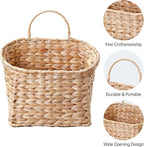 Wicker Hanging Basket, Woven Hanging Wall Basket - Image 6
