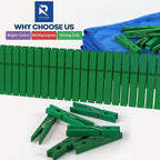 RIVEDA 50pcs Colored Wooden Clothes Pins, Clothespins - Image 7