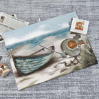 Sea view wooden boat Dish Drying Mat - Image 8