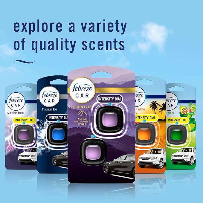 Febreze Car Mountain Scent Air Freshener Vent Clip, .07 oz - Image 7