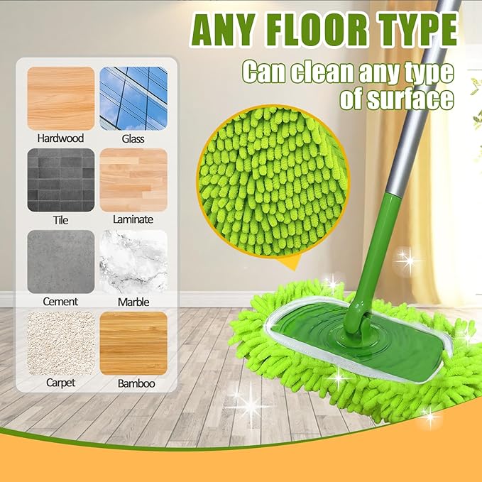 4PCS 10''~12'' Microfiber Dust Mop Pads Compatible - Image 5