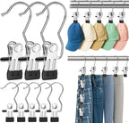 Myfolrena Hanger Clips for Hanging Heavy Duty Clothes Hooks Clips 18pc Clothes by Myfolrena