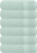 GLAMBURG Ultra Soft 6-Piece Hand Towel Set 16x28-100% Ringspun Cotton by GLAMBURG