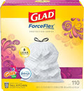 Glad Trash & Food Storage ForceFlex Protection Series Tall Trash Bags, 13 Gal by GladTrashFoodStorage