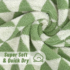 Jacquotha Green Hand Towels for Kitchen & Bathroom, 2 Pack Soft Lightweight - Image 5