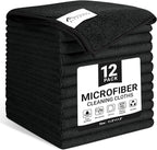 Microfiber Cleaning Cloth, 12 Pack Lint-Free and Highly Absorbent Rags by Unknown