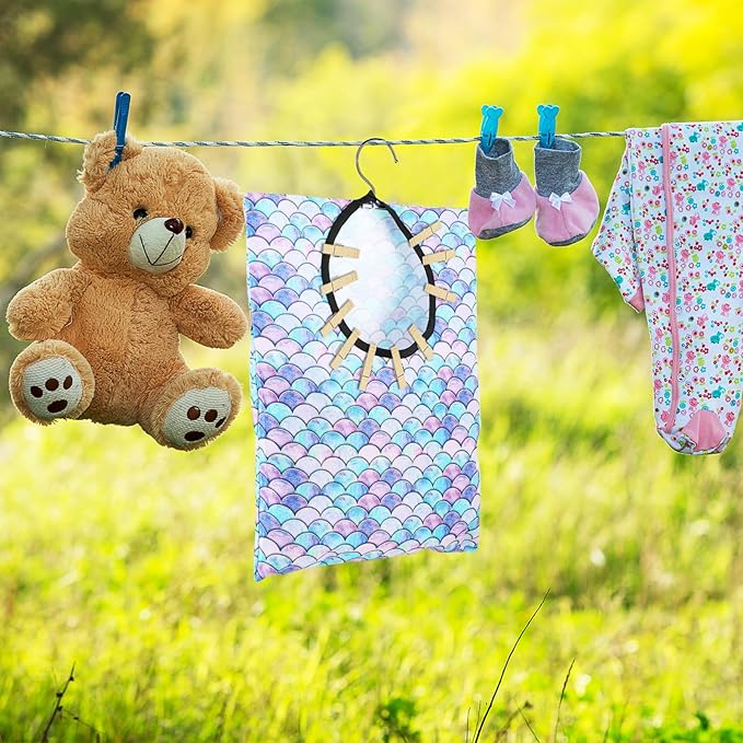 YLOLUL 2 Pcs Summer Clothes Pin Bag - Image 6