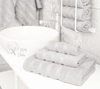 American Soft Linen Premium 3 Piece Towel Set, 1 Bath Towel 1 Hand Towel 1 - Image 2