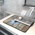 Giwawa Rustic Daisy Dish Drying Mat - Image 5