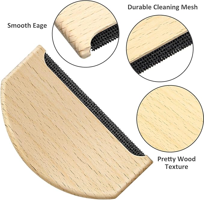 Cashmere Comb Sweater Shaver Wool Comb Wooden Pilling Remover Fuzz Fabric Lint - Image 4