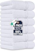 Utopia Towels 6 Pack Premium Hand Towels Set, 16 by 28 inches, 100% Ring Spun by UTOPIATOWELS