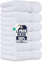 Utopia Towels 6 Pack Premium Hand Towels Set, 16 by 28 inches, 100% Ring Spun by UTOPIATOWELS