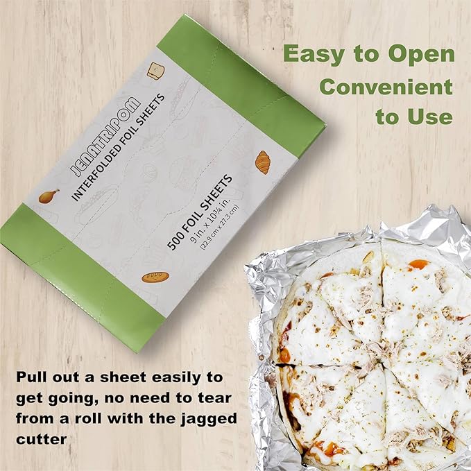 Aluminum Foil Sheets, 9 x 10.75 inch, 1000 Sheets, Pop-Up Dispenser, High Temp - Image 4
