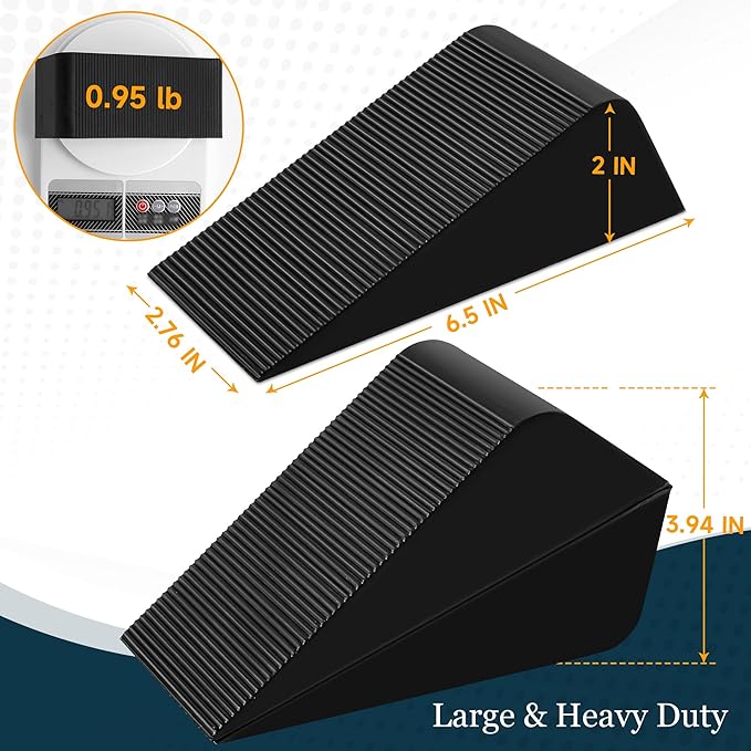 Large Rubber Door Stoppers Wedge - Image 2