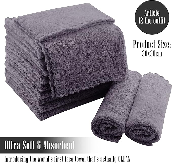 TENSTARS 12 Pack Premium Washcloths Set - Image 2
