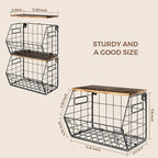 Delamu Stackable Metal Fruit Basket - Image 4