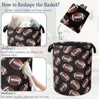 American Football Laundry Basket, Oxford Cloth Laundry Hamper - Image 6