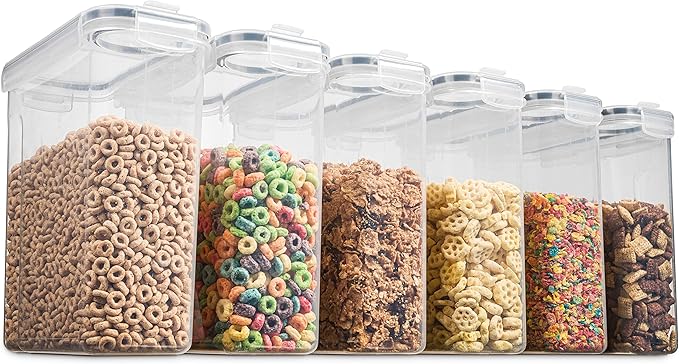 6 Pack Airtight Cereal Food Storage Container - Image 5