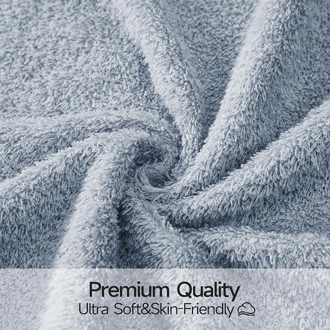 REDKISS 2-Pack Luxury Hand Towels, 16x32 Inch 450 GSM 100% Cotton, Super Soft - Image 4